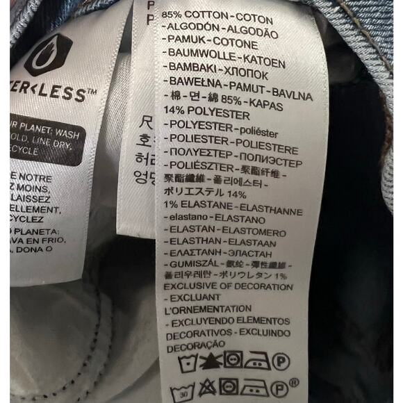 Levis Jeans Womens 28 Wedgie Straight Button Fly Pants Blue Denim 28x27 - Picture 6 of 6